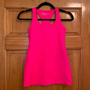 Racerback hot pink yoga tank